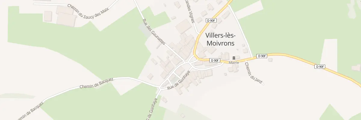 Plan du 11 Rue de Batonchamp à Villers-lès-Moivrons