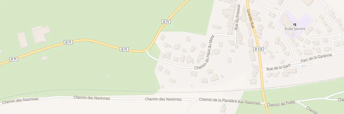 Plan du 14B Che du Haut du Mont à Ville-en-Vermois
