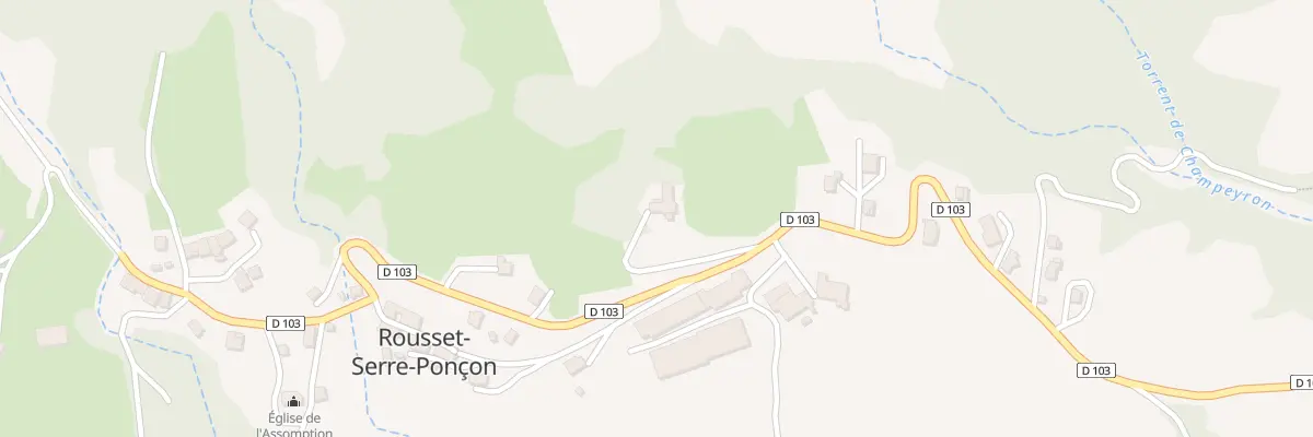 Plan du 1932 Rte de Sainte Catherine à Rousset-Serre-Ponçon