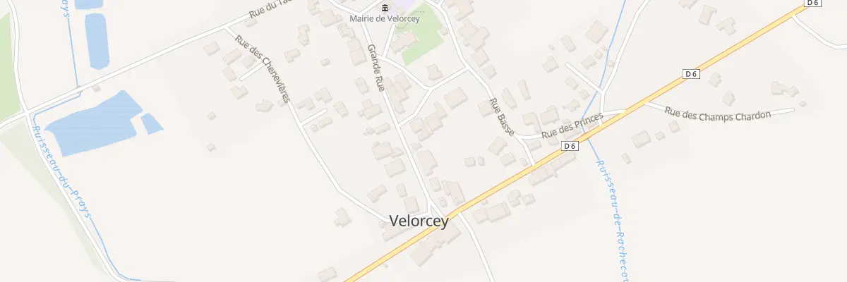 Plan du 33 Grande Rue à Velorcey