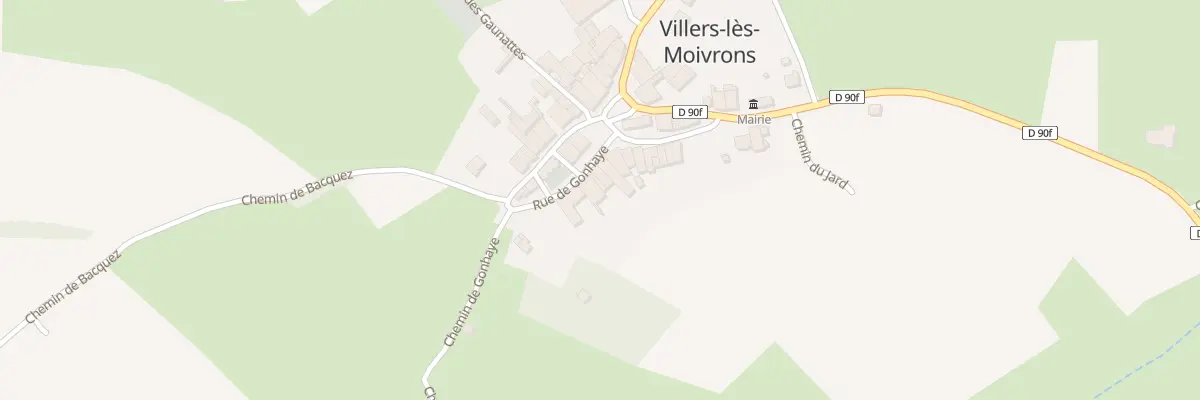 Plan du 19 Rue des Gonhaye à Villers-lès-Moivrons