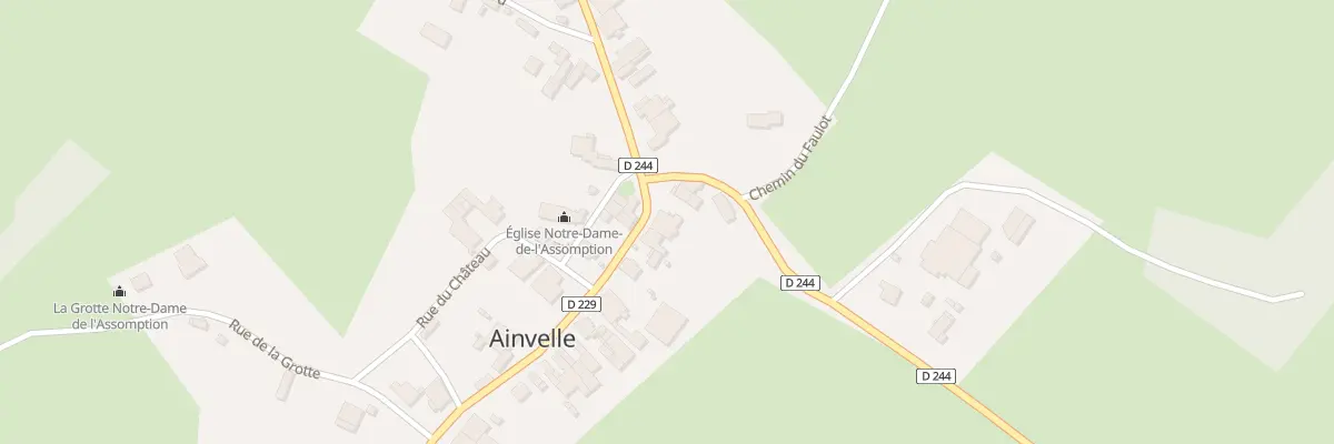 Plan du 33 Rue Eugène Maillot à Ainvelle
