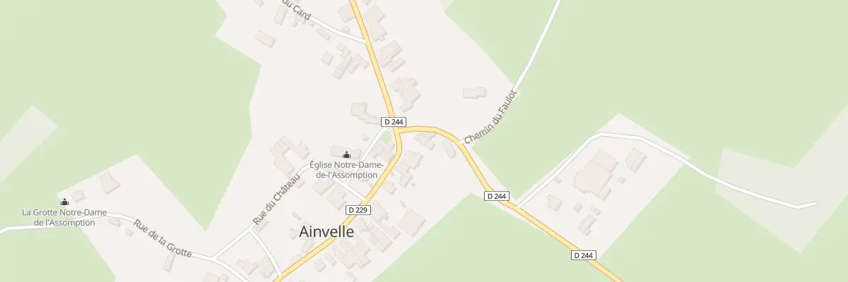 Plan du 2 Rue Champ Leclerc à Ainvelle