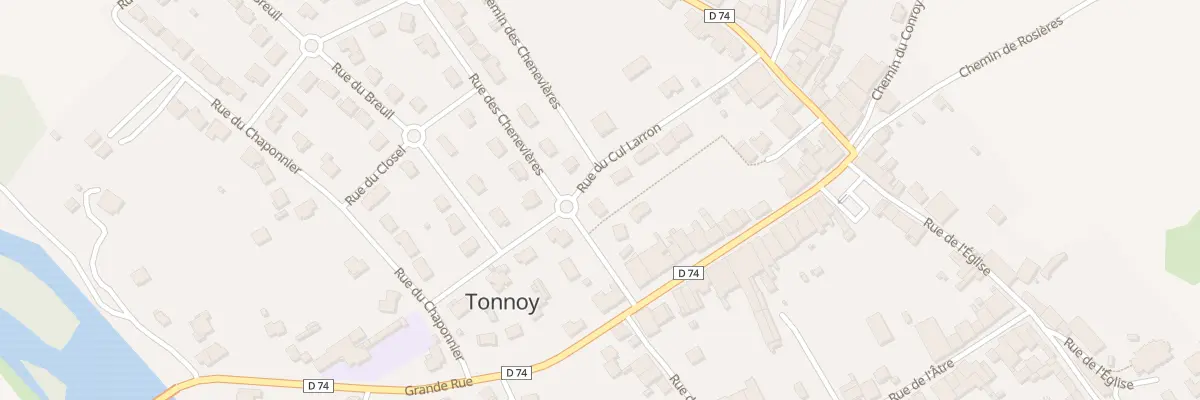 Plan du 4 Rue des Chenevières à Tonnoy