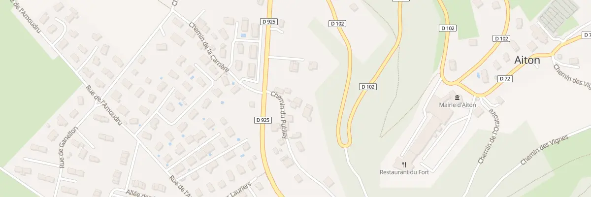Plan du 5115 Le Publey à Aiton