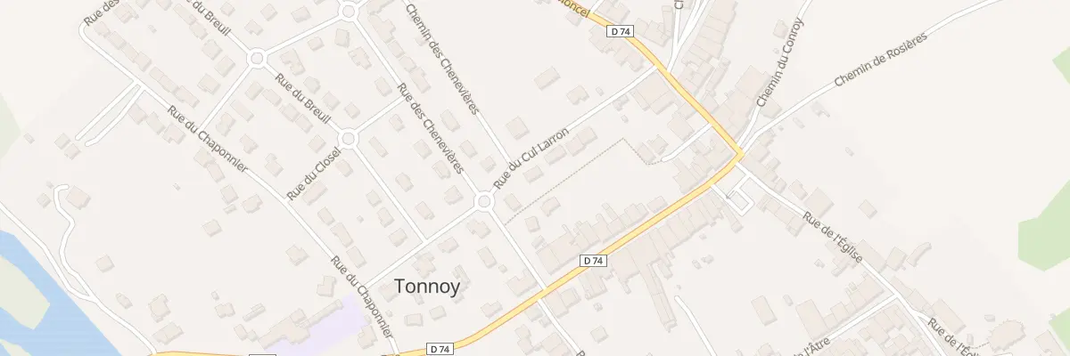 Plan du 2 Rue du Cul-larron à Tonnoy