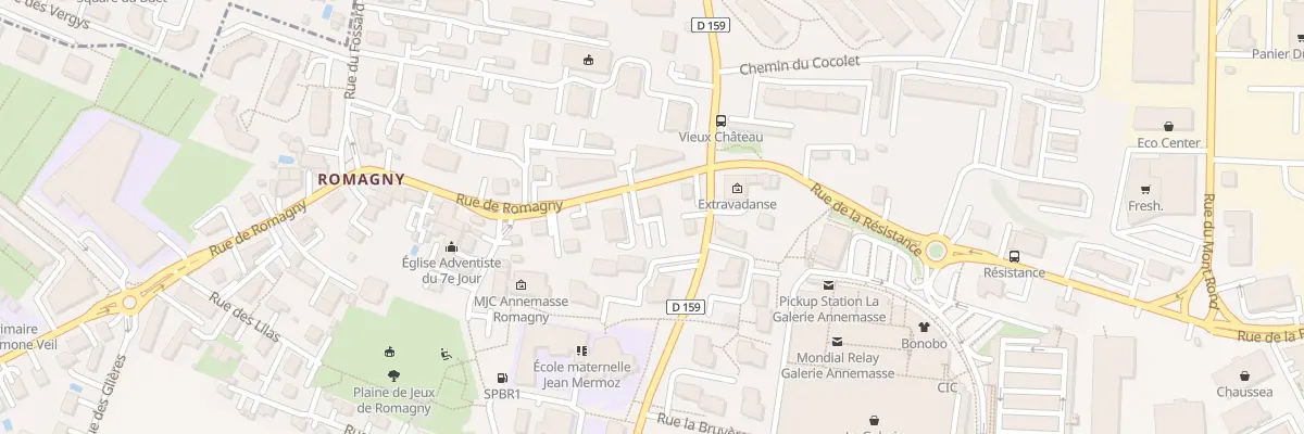 Plan du 90 Rue de Romagny à Annemasse