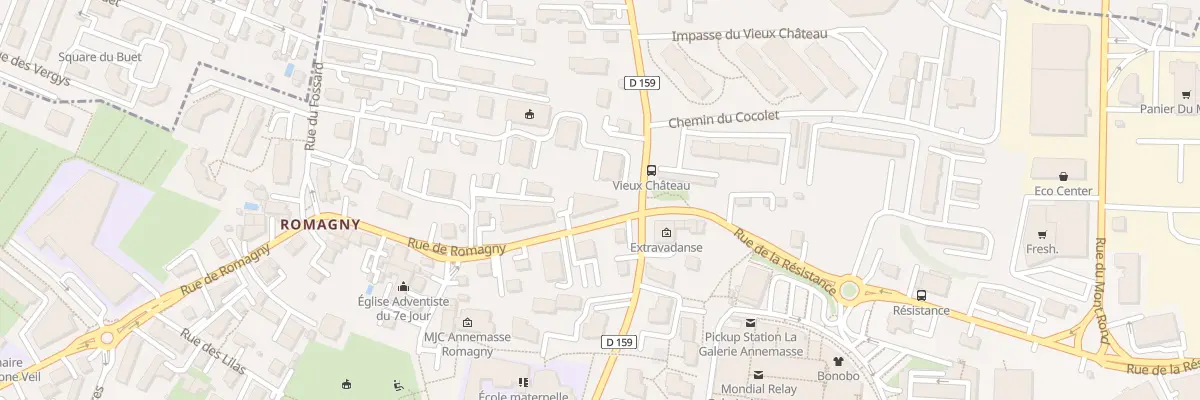 Plan du 97 Rue de Romagny à Annemasse