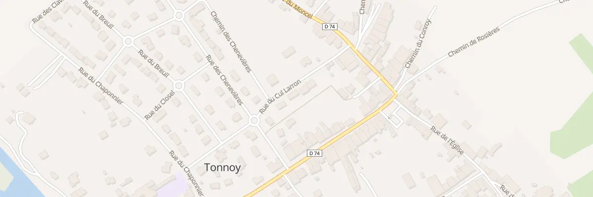 Plan du 4 Rue du Cul-larron à Tonnoy