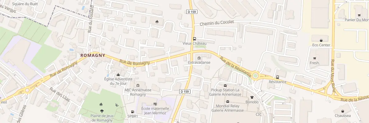 Plan du 94 Rue de Romagny à Annemasse