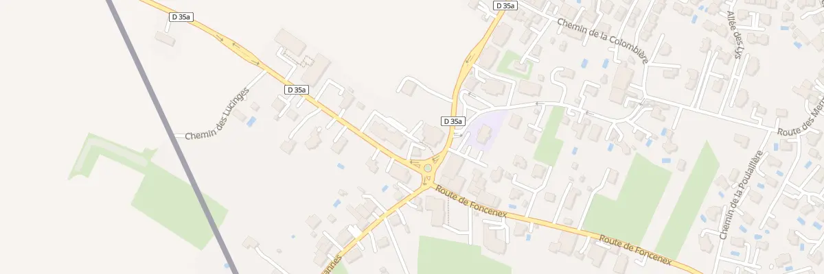 Plan du 97 Rte de France à Veigy-Foncenex