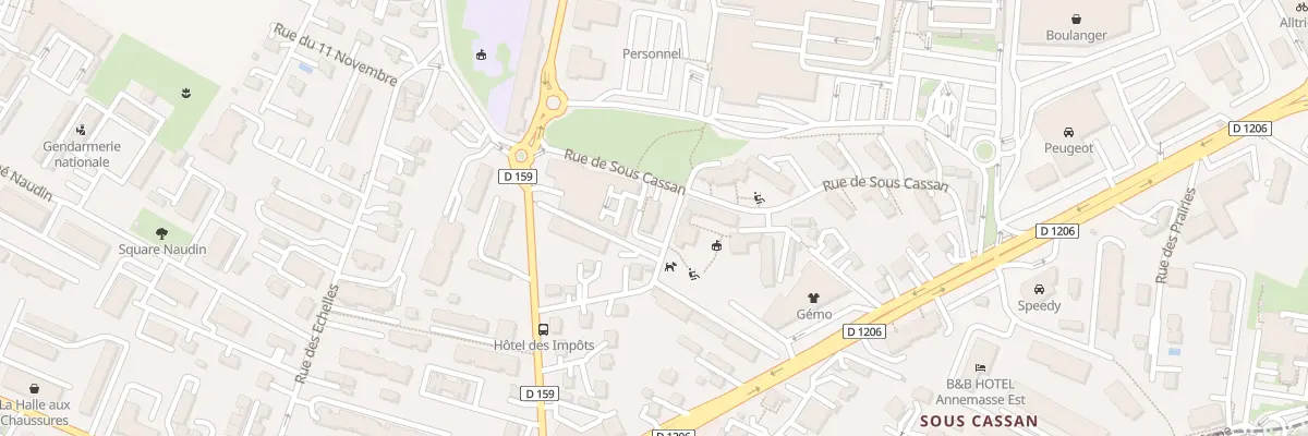 Plan du 4 Rue de sous Cassan à Annemasse