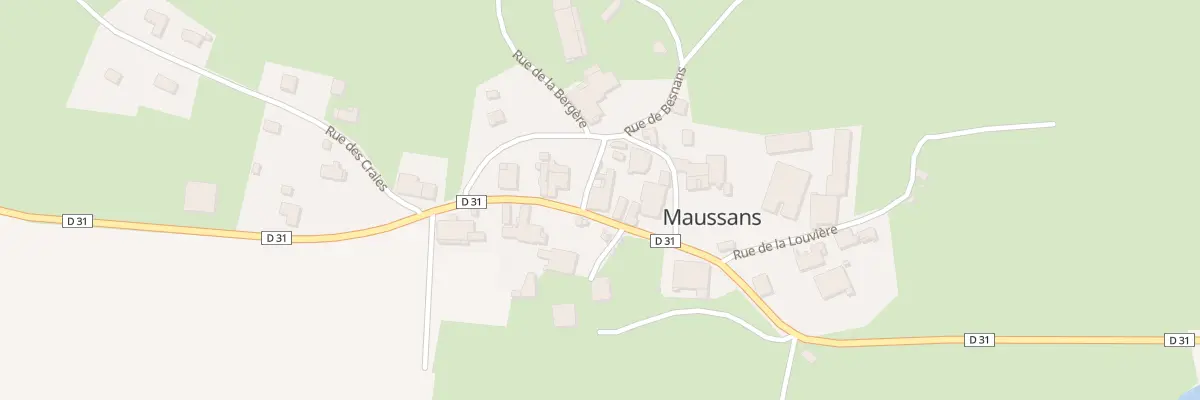 Plan du 8 Grande Rue à Maussans