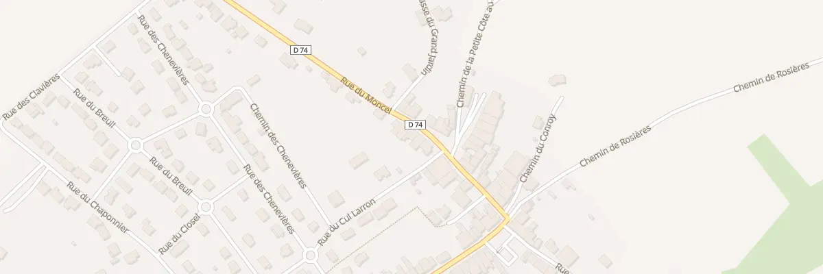 Plan du 19 Rue du Moncel à Tonnoy