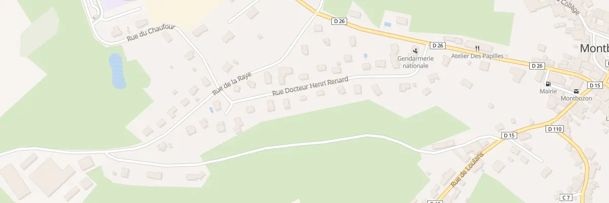 Plan du 15 Rue Docteur Henri Renard à Montbozon