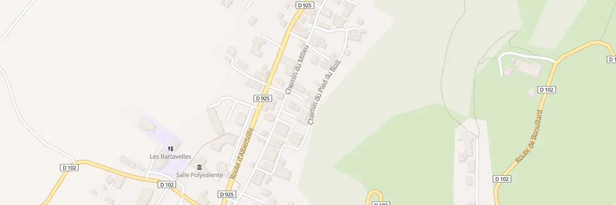 Plan du 309 Che du Milieu à Aiton