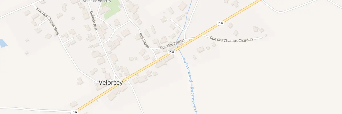 Plan du 60 Rte de Luxeuil à Velorcey