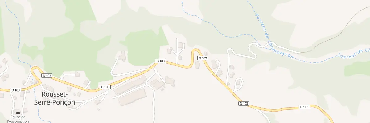 Plan du 1836 Rte de Sainte Catherine à Rousset-Serre-Ponçon