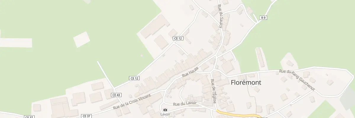 Plan du 12 Rue Haute à Florémont