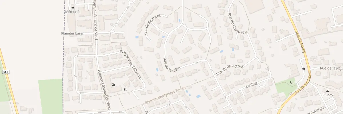 Plan du 12 Rue du Tendon à Pulnoy