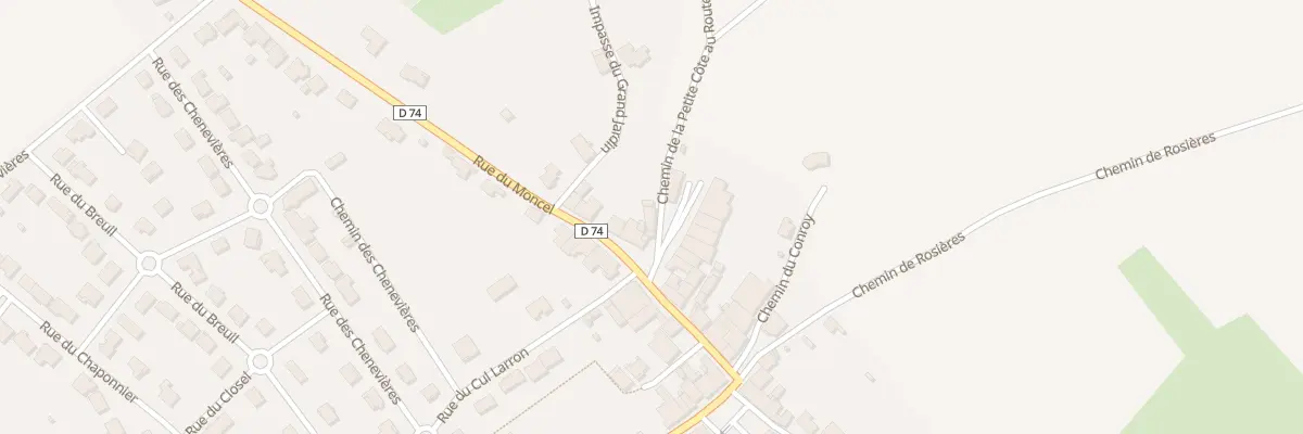 Plan du 22 Rue du Moncel à Tonnoy