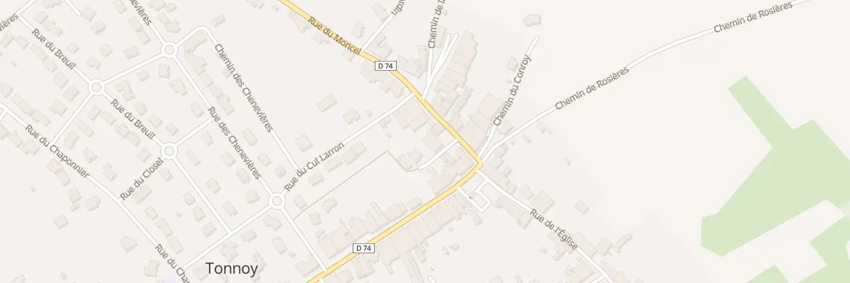 Plan du 7 Rue du Moncel à Tonnoy