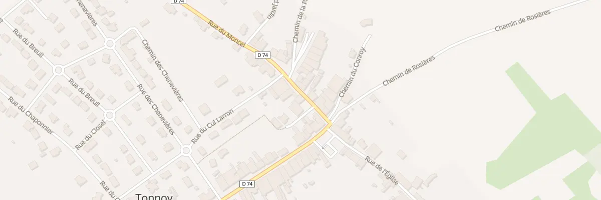 Plan du 9 Rue du Moncel à Tonnoy