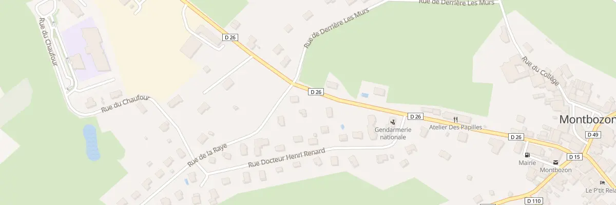Plan du 11 Rue des Chenevieres à Montbozon
