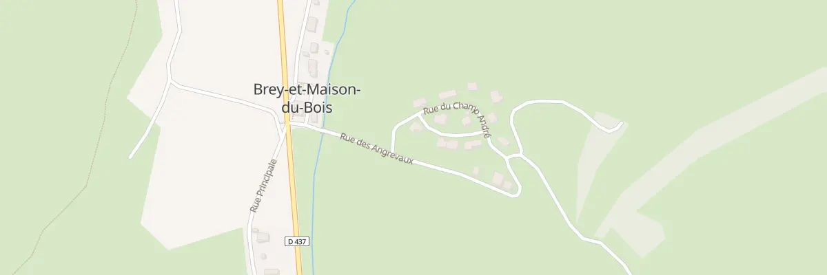 Plan du 10 Rue du Champ André à Brey-et-Maison-du-Bois