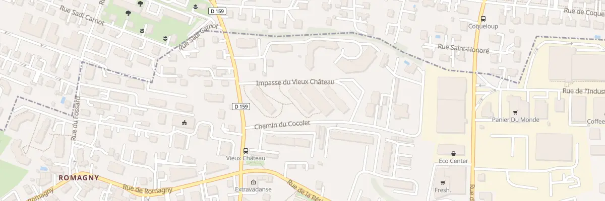 Plan du 2 Rue du Vieux Château à Annemasse