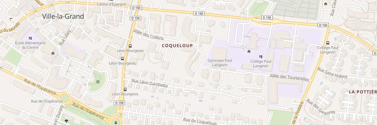 Plan du 5 All des Colibris à Ville-la-Grand