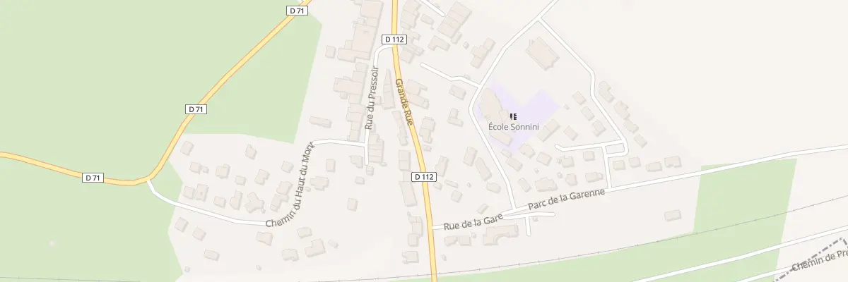 Plan du 10 Gr Grande Rue à Ville-en-Vermois