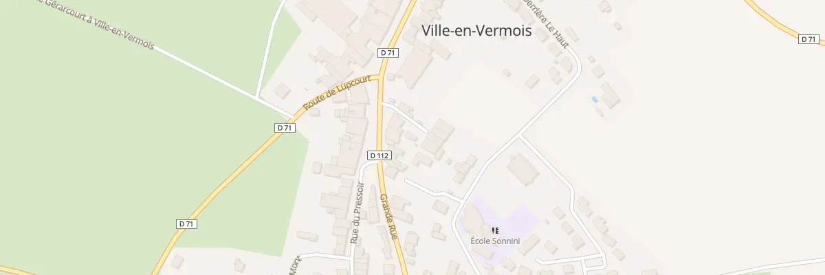 Plan du 5 Rue Particuliere à Ville-en-Vermois
