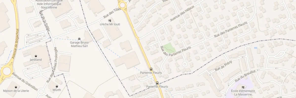 Plan du 6 Rue des Parterres Fleuris à Seichamps