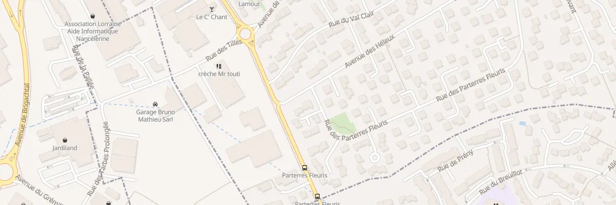 Plan du 2 Rue des Parterres Fleuris à Seichamps