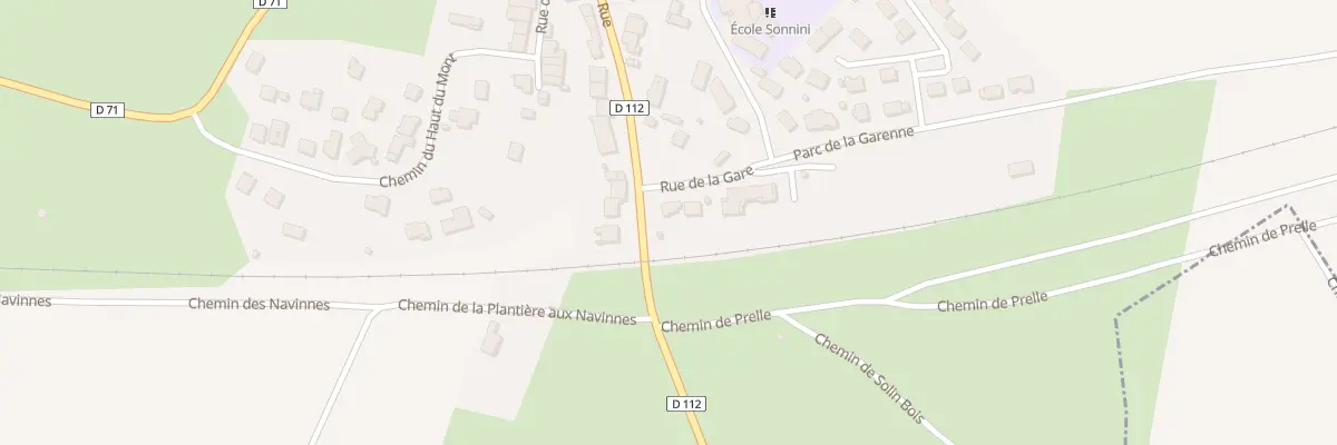 Plan du 1 Rue de la Gare à Ville-en-Vermois