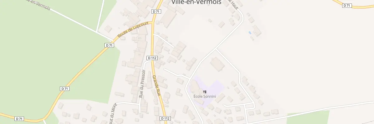 Plan du 25 Rue des Ecoles à Ville-en-Vermois