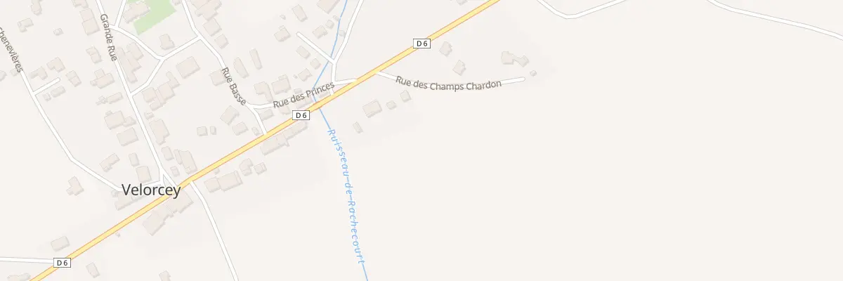 Plan du 62 Rue des Champs Chardon à Velorcey