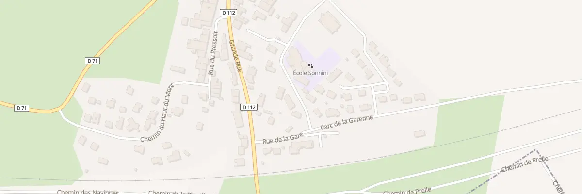 Plan du 1 Rue des Ecoles à Ville-en-Vermois