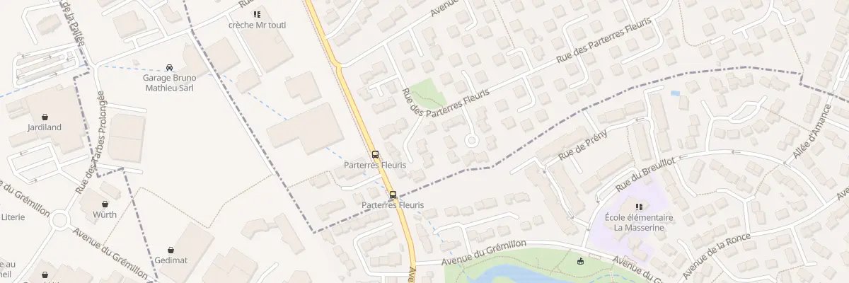 Plan du 28 Rue des Parterres Fleuris à Seichamps