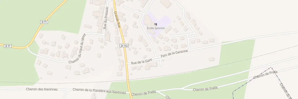 Plan du 1A Rue des Ecoles à Ville-en-Vermois