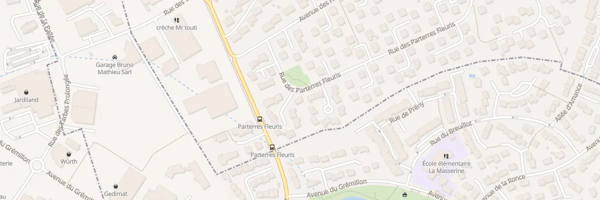 Plan du 30 Rue des Parterres Fleuris à Seichamps