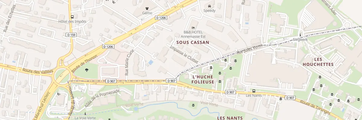 Plan du 5 Rue Jules Verne à Annemasse