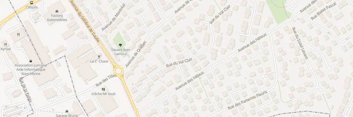 Plan du 11 Rue du Val Clair à Seichamps