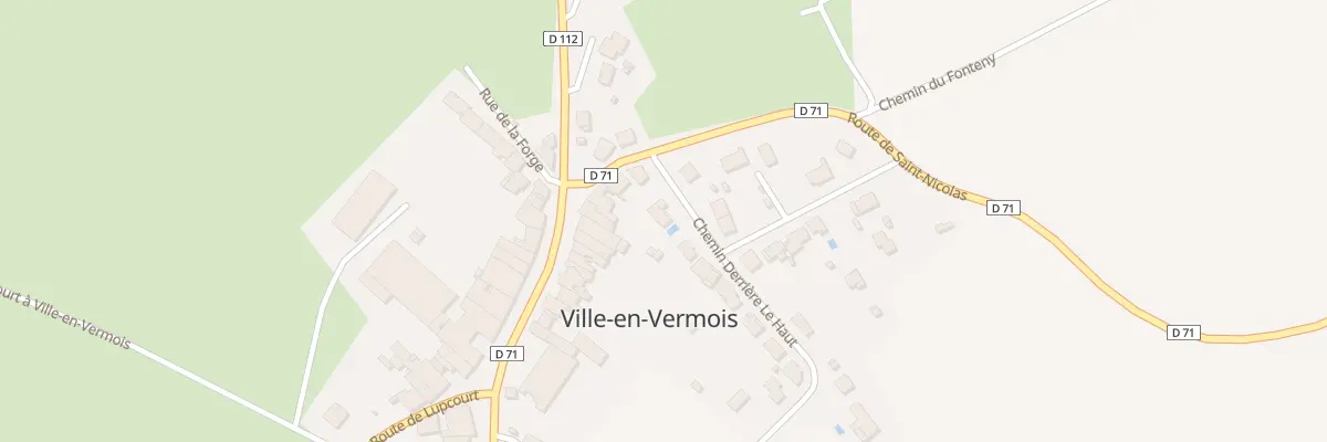 Plan du 1 Che Derriere le Haut à Ville-en-Vermois