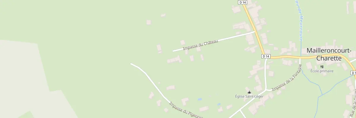 Plan du 5001 Imp du Château à Mailleroncourt-Charette