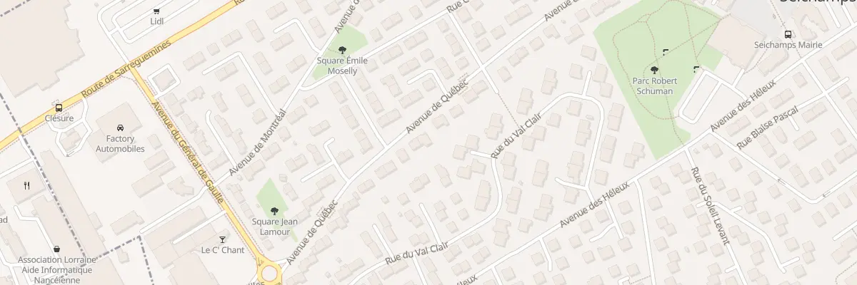 Plan du 41 Av de Québec à Seichamps
