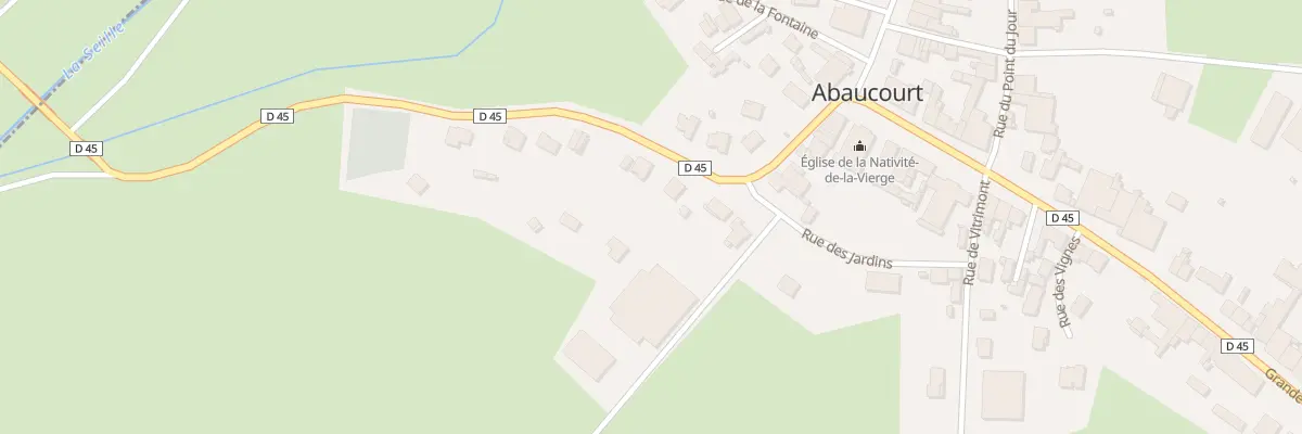 Plan du 1 Rue de la Seille à Abaucourt