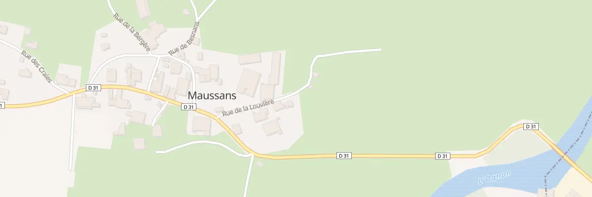 Plan du 6 Rue de la Louviere à Maussans