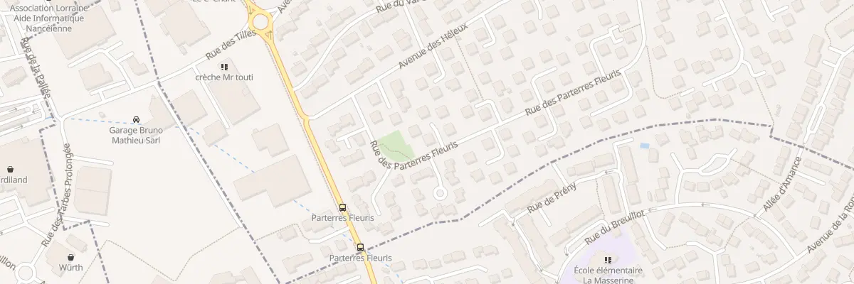 Plan du 1 Rue des Parterres Fleuris à Seichamps